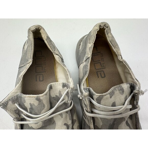 Hey Dude Wendy Funk Cloud Camo Sneakers Womens 10 Gray Slip-On Casual Flats - Picture 7 of 14